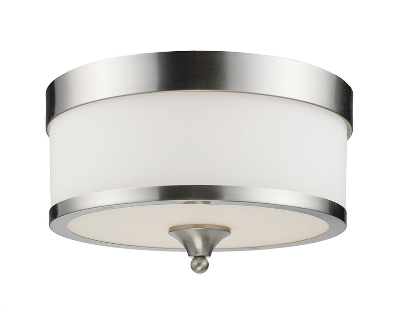 Cosmopolitan 3 Light 13" Flush Mount in Brushed Nickel