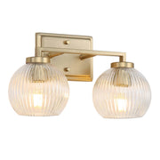 Elliott 2-Light Bath Vanity Light in Brushed Champagne Brass