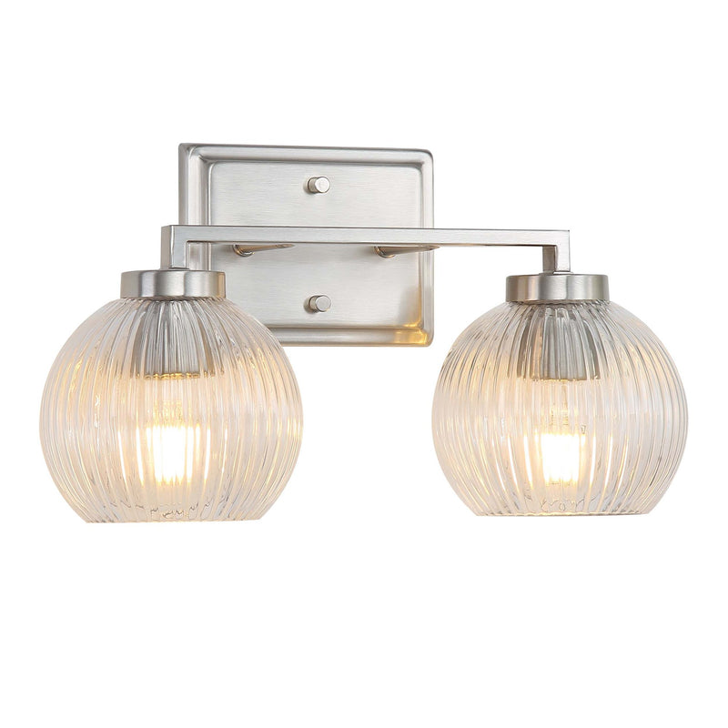 Elliott 2-Light Bath Vanity Light in Pewter