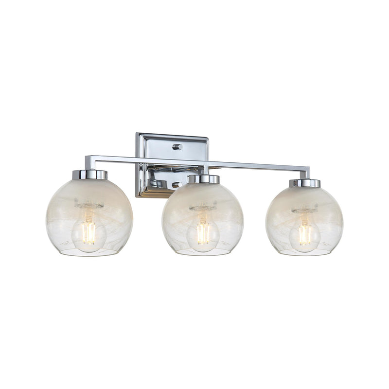 Elliott 3-Light Bath Vanity Light in Chrome