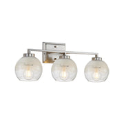Elliott 3-Light Bath Vanity Light in Pewter