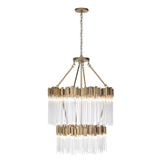 Matrix 14-Light 30" 2-Tier Pendant in Havana Gold
