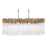 Matrix 8-Light 48.25" Linear Chandelier in Havana Gold