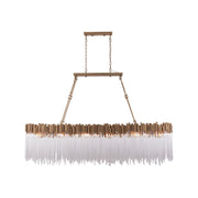 Matrix 12-Light 72" Linear Pendant in Havana Gold