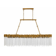 Matrix 12-Light 72" Linear Pendant in Havana Gold