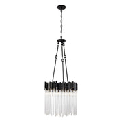 Matrix 6-Light 18.5" Pendant in Matte Black/French Gold