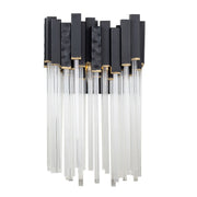 Matrix 13.5" Vanity Light in Matte Black/French Gold
