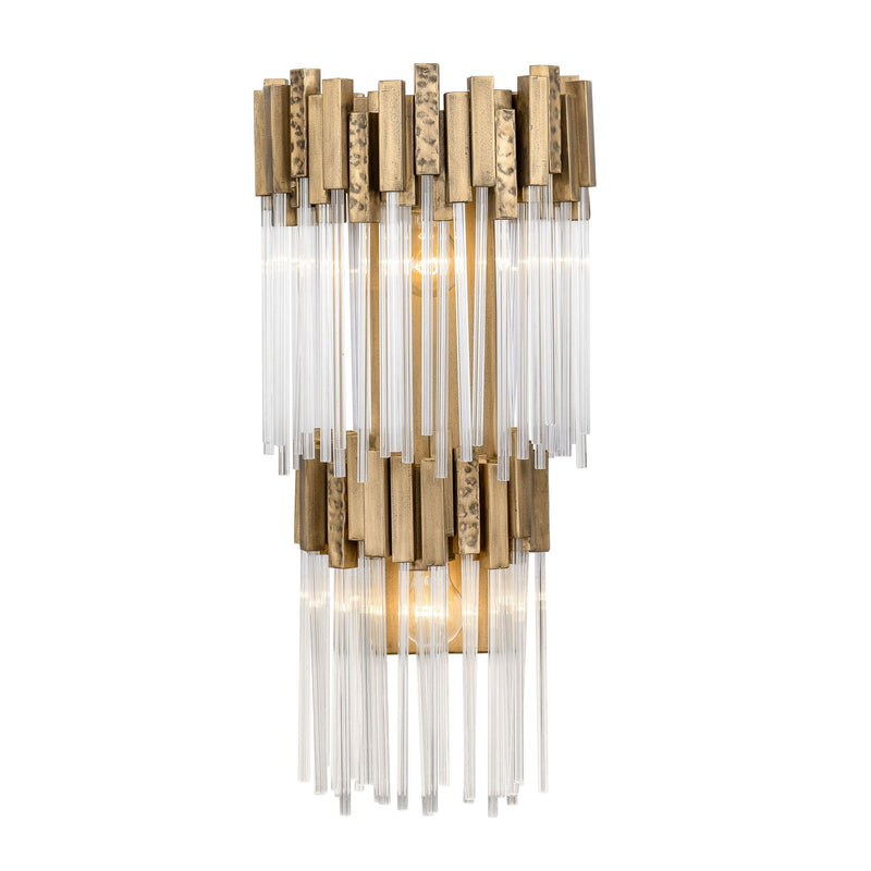 Matrix 2-Light 24.25" 2-Tier Wall Sconce in Havana Gold