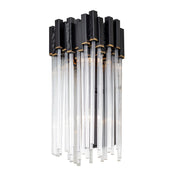 Matrix 2-Light 17.5" Wall Sconce in Matte Black/French Gold