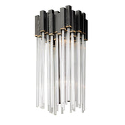 Matrix 2-Light 17.5" Wall Sconce in Matte Black/French Gold