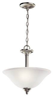 Wynberg 2-Light Convertible Pendant in Brushed Nickel