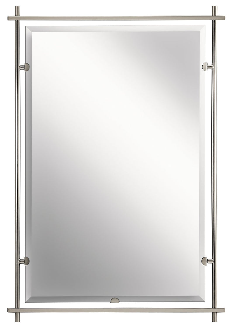 Eileen Mirror in Brushed Nickel