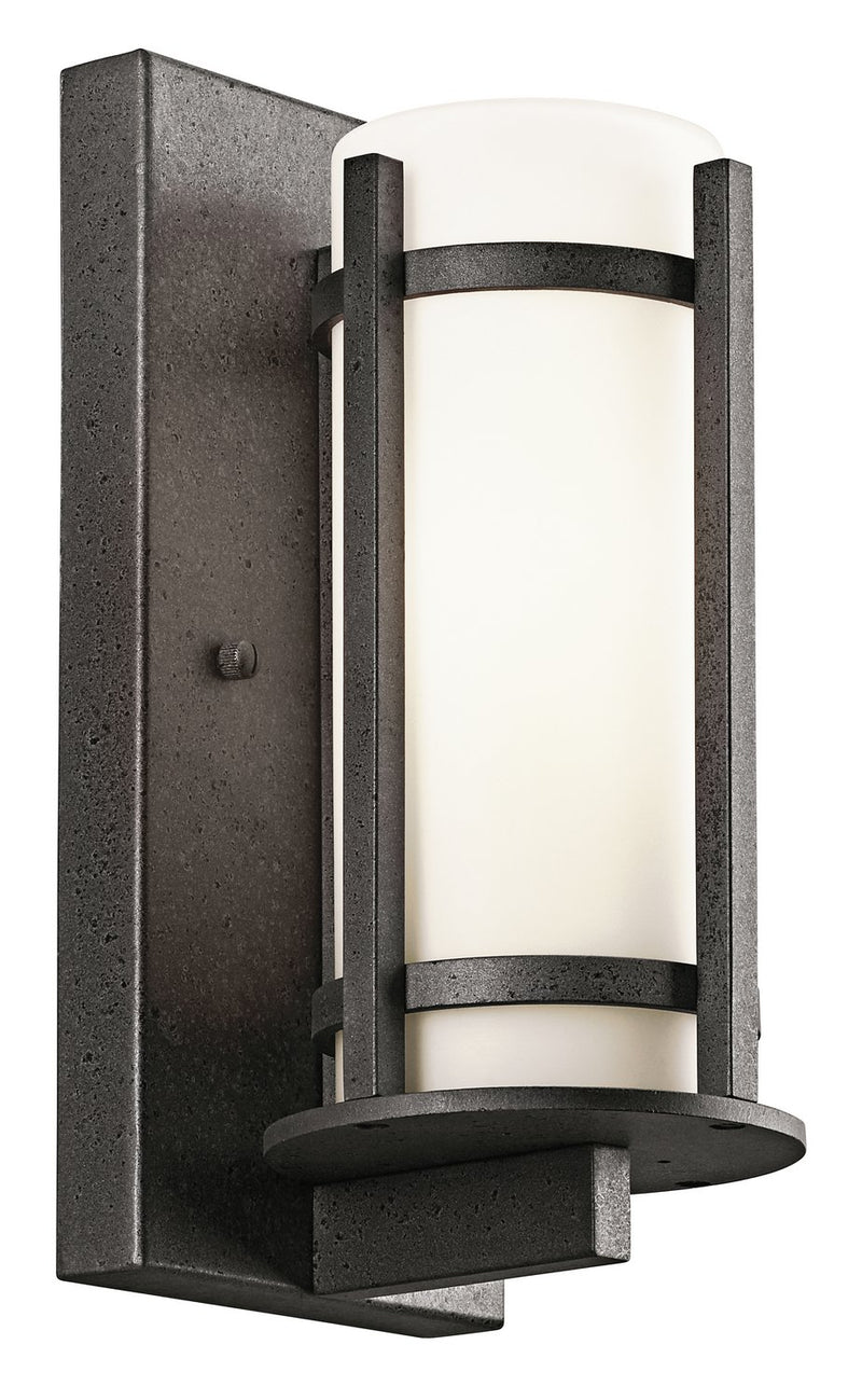 Camden Outdoor Wall Lantern in Anvil Iron