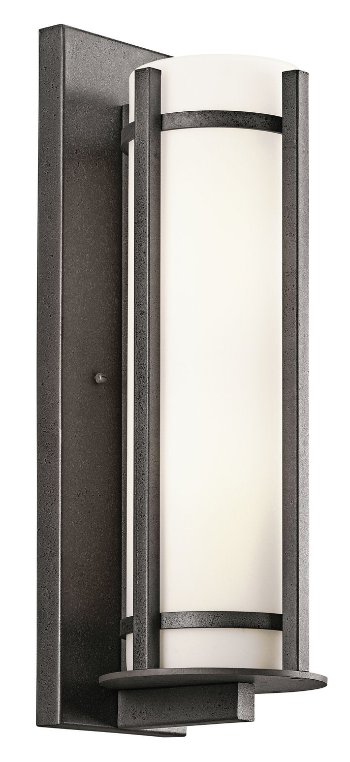 Camden 2-Light 19.5" Outdoor Wall Lantern in Anvil Iron