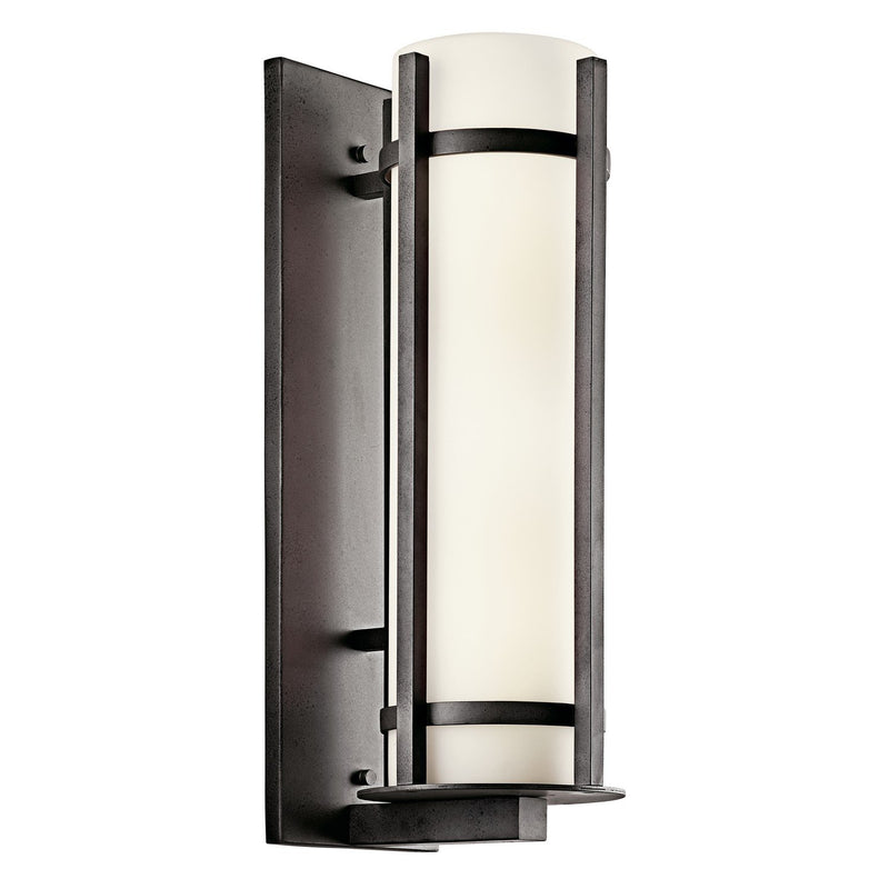 Camden 2-Light 22.5" Outdoor Wall Lantern in Anvil Iron