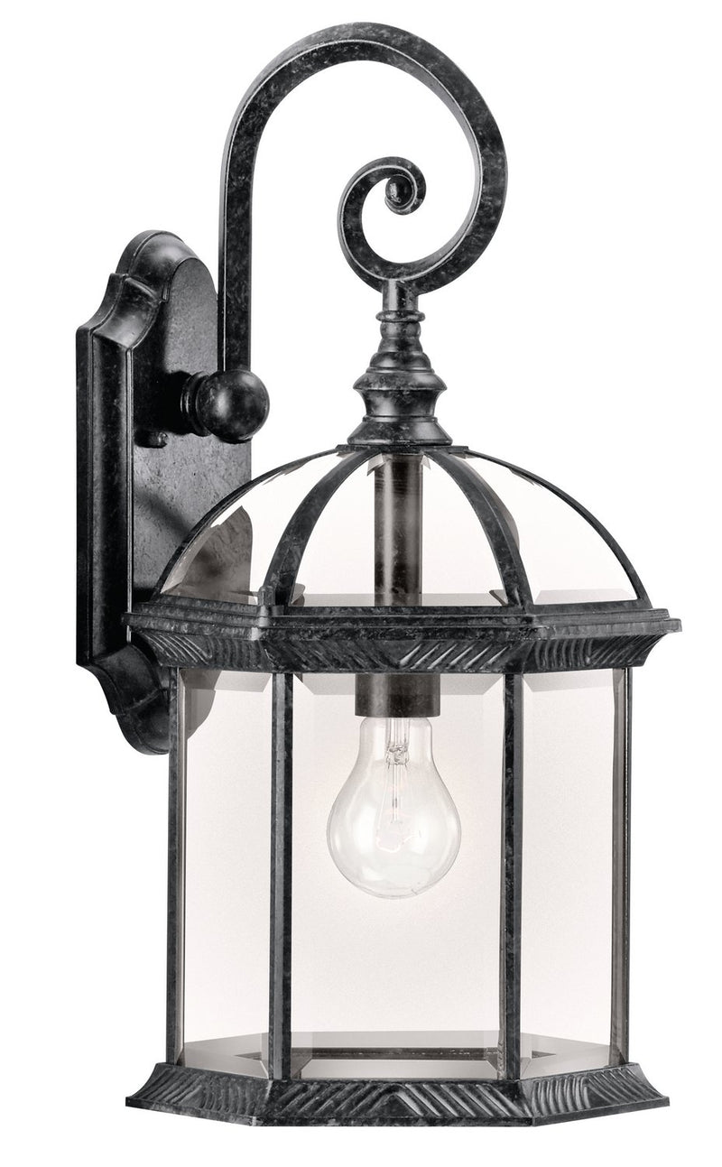 Barrie 18.75" Outdoor Wall Lantern in Black