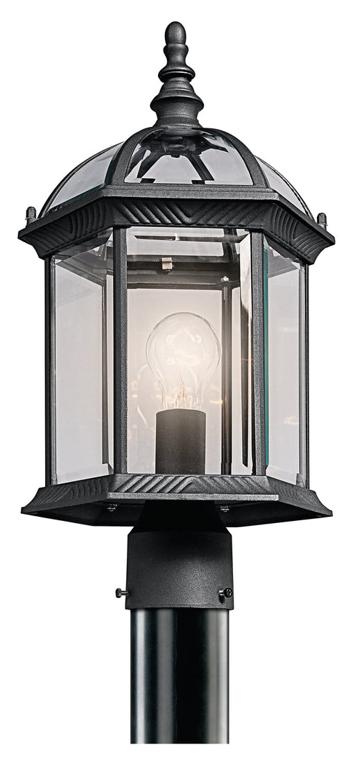 Barrie Outdoor Post Mount 1-Light in Black