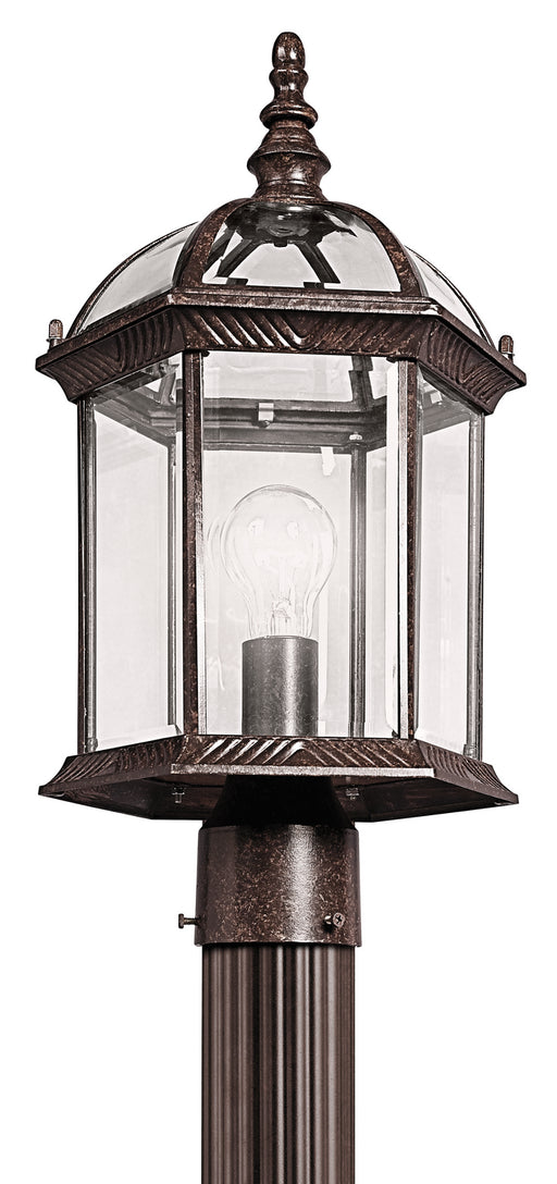 Barrie Outdoor Post Mount 1-Light in Tannery Bronze