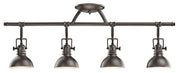 Hatteras Bay 4-Light Semi-Flush Mount in Olde Bronze
