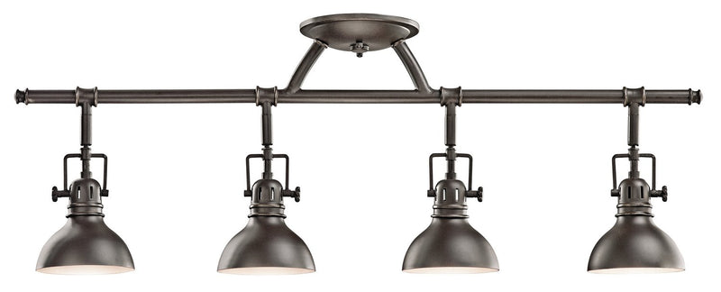 Hatteras Bay 4-Light Semi-Flush Mount in Olde Bronze
