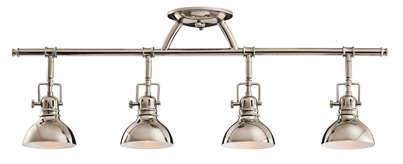 Hatteras Bay 4-Light Semi-Flush Mount in Polished Nickel