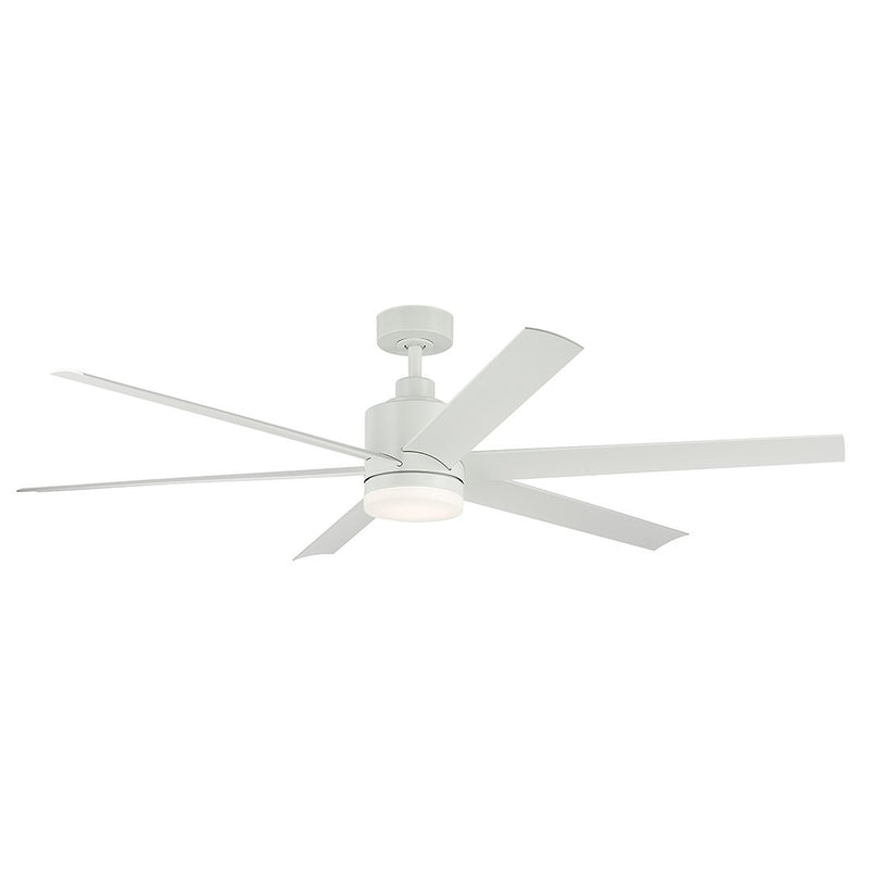 Loa 65" Outdoor Ceiling Fan with Light in Matte White