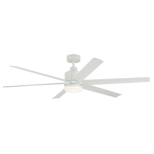 Loa 65" Outdoor Ceiling Fan with Light in Matte White