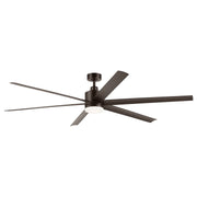 Loa 80" Outdoor Ceiling Fan with Light in Satin Natural Bronze