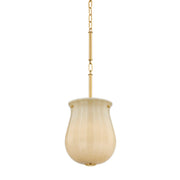 Nevins Small Pendant in Aged Brass