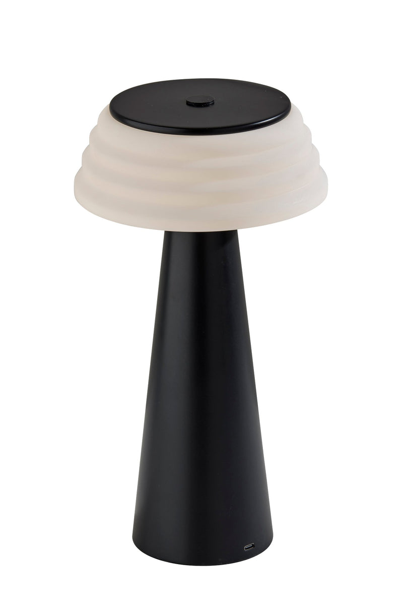 Jacky LED Cordless Table Lamp in Black
