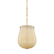 Nevins Large Pendant in Aged Brass