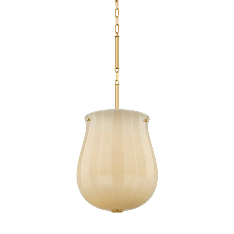 Nevins Large Pendant in Aged Brass