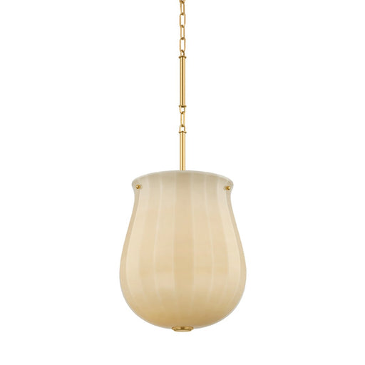 Nevins Large Pendant in Aged Brass