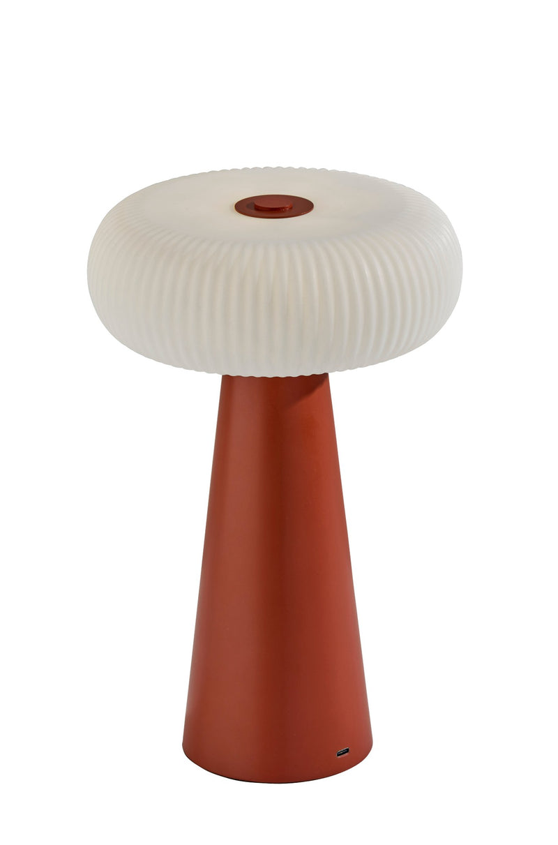 Ozzie LED Cordless Table Lamp in Reddish Brown