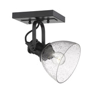 Hines Adjustable Semi-Flush Mount in Matte Black