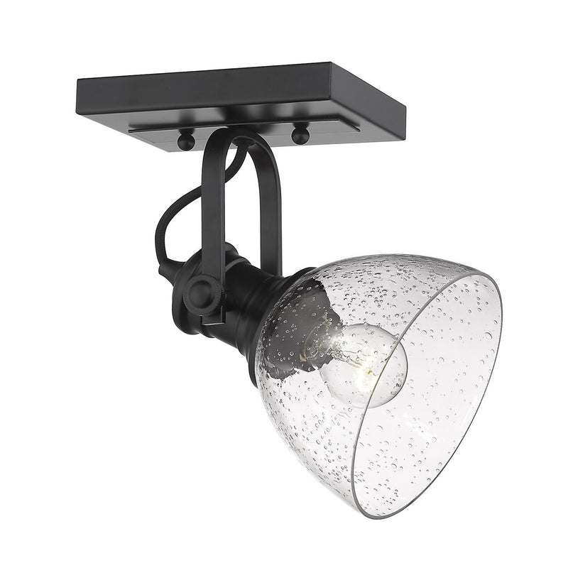 Hines Adjustable Semi-Flush Mount in Matte Black