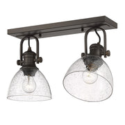 Hines 2-Light Semi-Flush Mount in Rubbed Bronze