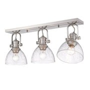 Hines 3-Light Semi-Flush Mount in Pewter