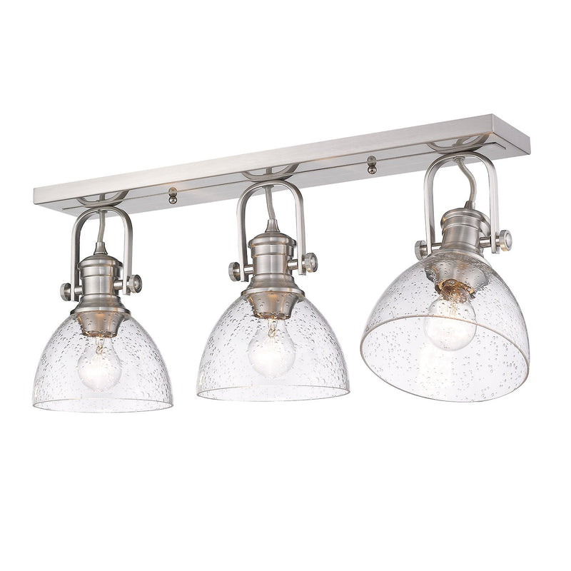 Hines 3-Light Semi-Flush Mount in Pewter