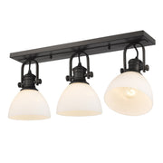 Hines 3-Light Semi-Flush Mount in Rubbed Bronze