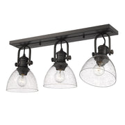 Hines 3-Light Semi-Flush Mount in Rubbed Bronze
