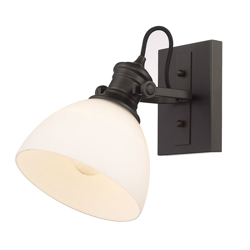 Hines Bath Sconce in Rubbed Bronze