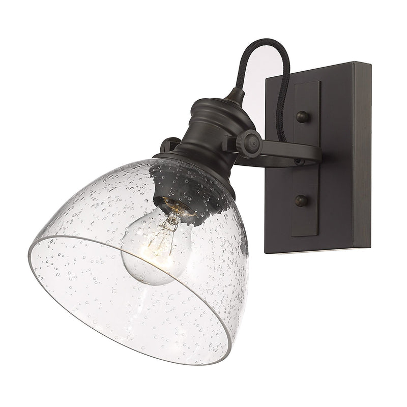 Hines Bath Sconce in Rubbed Bronze