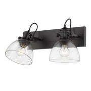 Hines 2-Light Bath Vanity Light in Matte Black