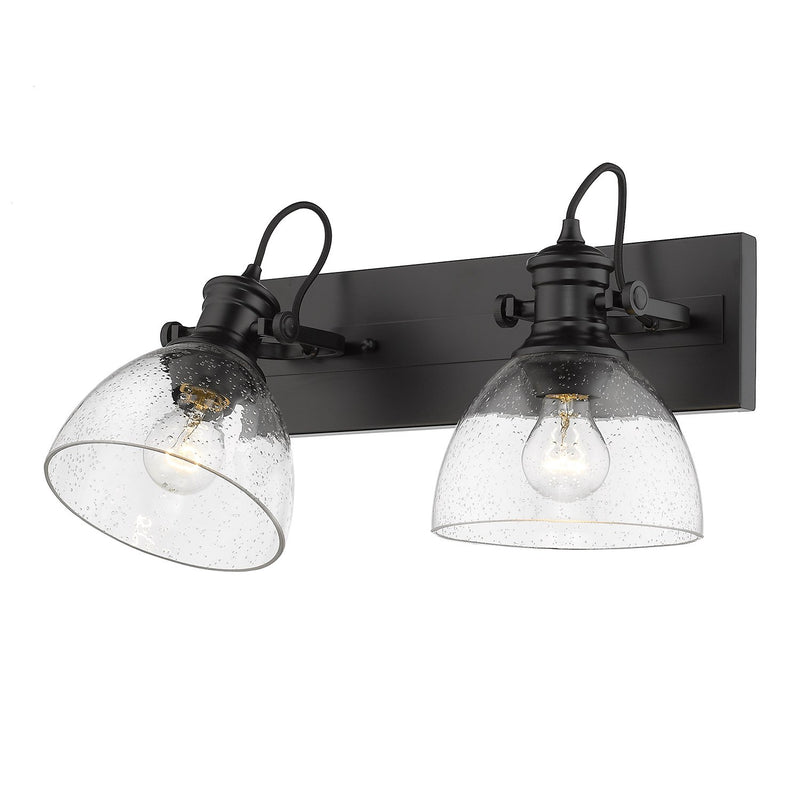 Hines 2-Light Bath Vanity Light in Matte Black
