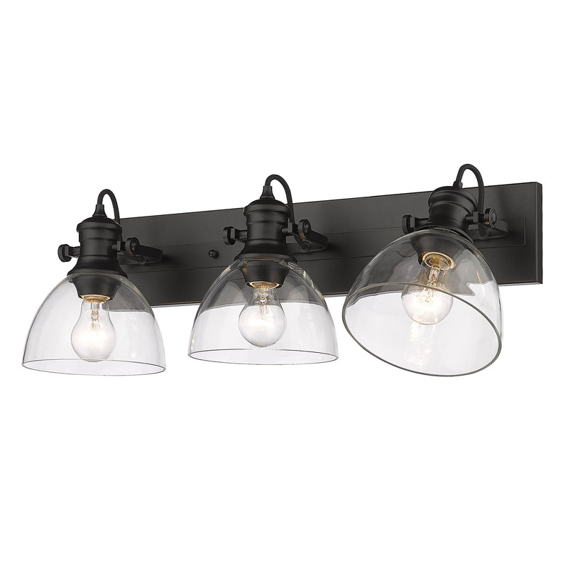 Hines 3-Light Bath Vanity Light in Matte Black