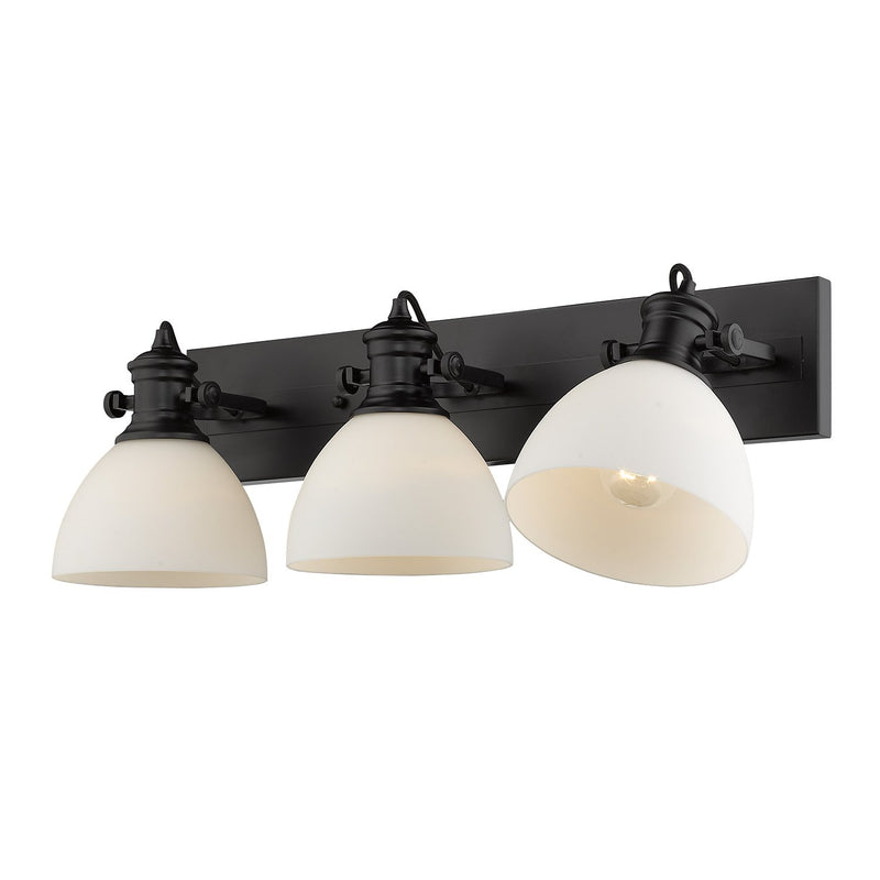 Hines 3-Light Bath Vanity Light in Matte Black