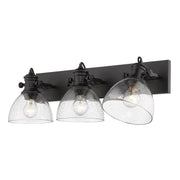 Hines 3-Light Bath Vanity Light in Matte Black