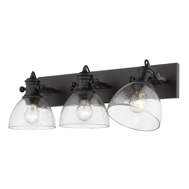 Hines 3-Light Bath Vanity Light in Matte Black