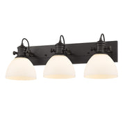 Hines 3-Light Bath Vanity Light in Rubbed Bronze